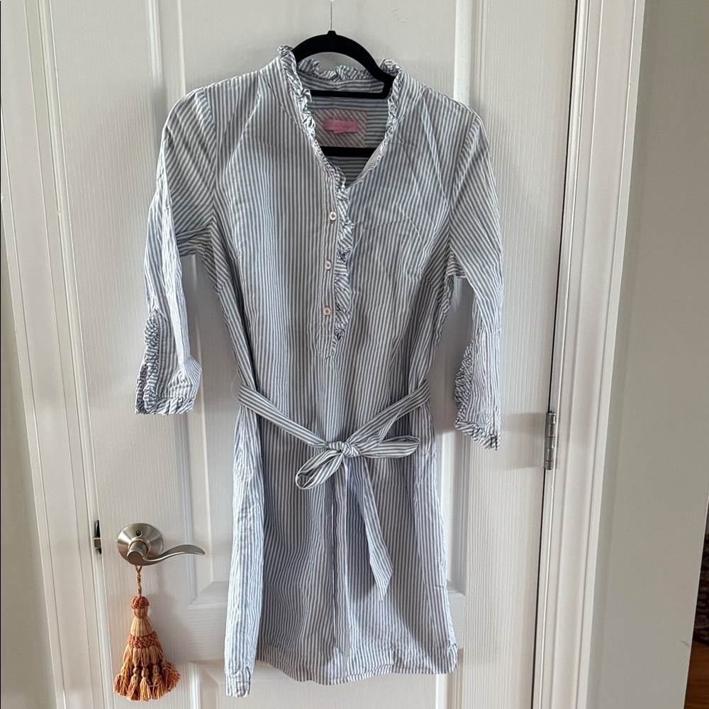 Lilly Pulitzer Blue and Pink Striped Shirt